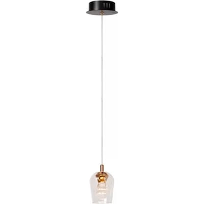 Lucide BERLIANE - Hanglamp - Ø 12 cm - LED Dimbaar - 1x4W 2700K - Met vervangbare LED-module - Transparant | Essential