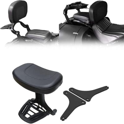 Motorfiets Rugleuning - Passagierssteun - Comfortabel Rijden - Verstelbaar Ontwerp - N.v.t. - Zwart