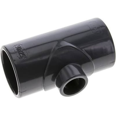 PVC Adapter T-stuk Lijmmof 50 tot 25mm