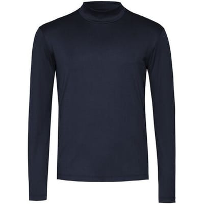 Desoto Luxury Trui Luxury Two-Ply Cotton Uni Color Galaxy Blue / male