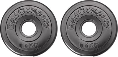 Halterschijven 30/31 mm Kunststof Paar 2 x 0,5 kg voor Lange en Korte Halterstang