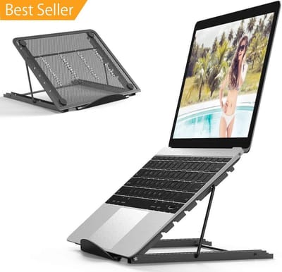 laptop standaard - laptop houder - verstelbaar - zwart - Normaal