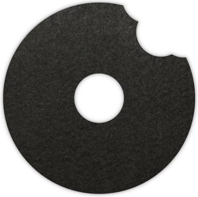 Donut vilt onderzetter - Zwart - 6 stuks - ø 9,5 cm Rond - Glas onderzetter - Cadeau - Woondecoratie - Woonkamer - Tafelbescherming - Onderzetters Voor Glazen - Keukenbenodigdheden - Woonaccessoires - Tafelaccessoires