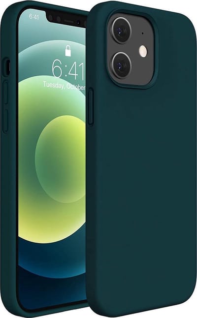 Solid hoesje Soft Touch Liquid Silicone Flexible TPU Cover - Geschikt voor: iPhone 11 Pro Max - groen