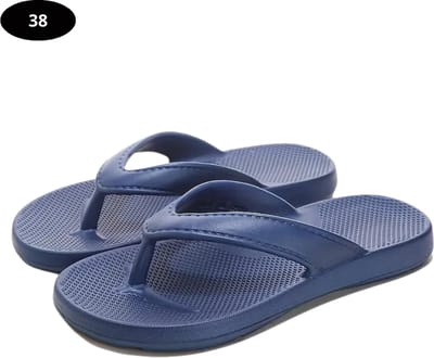 Livano Slippers Dames - Teenslippers - Flip Flops - Comfortabel - Zomer - Donkerblauw 38