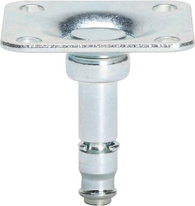 Wurth - Schroefplaat 28 x 28 mm/38 x 38 mm - Montageplaat Voor meubelwielen met bevestiging type W x 4 st -