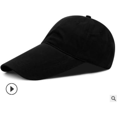 14 cm lange klep grote hoofd Man Grote Maat Casual Petten Coole Vissershoed Man Plus Size Baseballpetten 55-60cm 60-65cm 60-65cm black