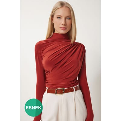 Slim Fit Volant Coltrui Blouse