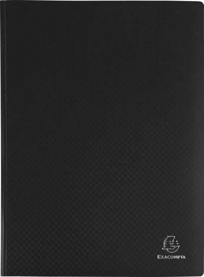 Exacompta 25x Showalbum met vaste rug - PP - 10 tassen - 20 zichten - A4 - Zwart - 8511E