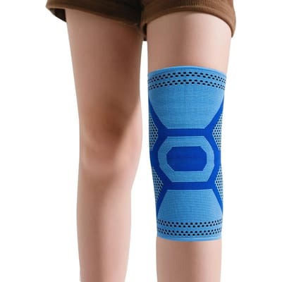 1 Stuk Kinder Kniebrace Voor Artritis Pijnzorg - Jeugd Kniekous Geschikt Voor Kniepijn Compressiekous Ideaal Voor SportKniepijn Verlichting S blauw