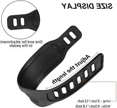 SnelShoppen - Exercise Bike Pedal Belts - Heavy Duty Verstelbare Rubber Pedal Straps - Universele Fiets Pedalen - 4 Stuks Wijdere Straps voor Spinning