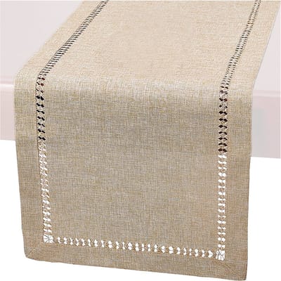 Somstyle Tafelloper - 32 x 183 CM - Tafelkleed - Tafellaken - Beige