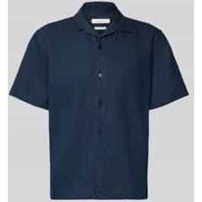 relaxed fit vrijetijdsoverhemd van mix van katoen en linnen model 'RLXCLAY'