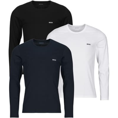 Shirt met lange mouwen en ronde hals in een set van 3 stuks, model 'Classic'