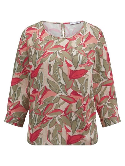 Blouse ronde hals Van Peter Hahn beige