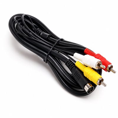 Sega Mega Drive 2 / Genesis 2 AV Kabel - RCA Audio Video Kabel - Composite Tulp Kabel - Geschikt voor Sega Mega Drive 2 & Genesis 2 - Zwart
