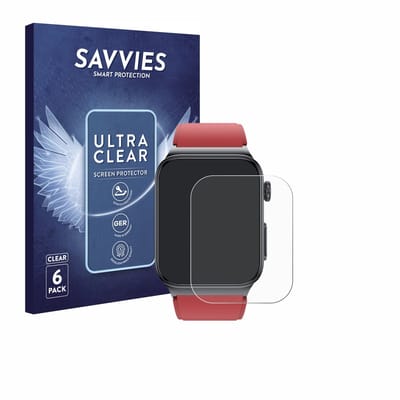 Savvies - Screenprotector voor Watchmark Kardiowatch Cardio One - Folie Beschermfolie transparant 6 Stuks