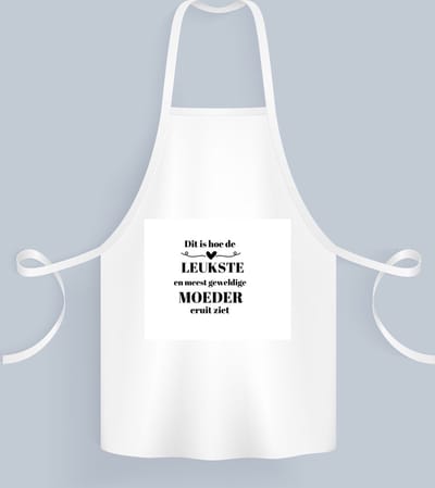 Akyol - dit is hoe de leukste en meest geweldigste moeder eruit ziet Keukenschort - Mama - meest leukste moeder - moeder cadeautjes - moederdag - verjaardag - geschenk - kado - moeder artikelen - 82 bij 71 cm