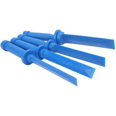 4 stuks Plastic Beitel Schraper Set Niet-krassend Universeel Schraper Verwijdergereedschapskit voor Verwijderen blue