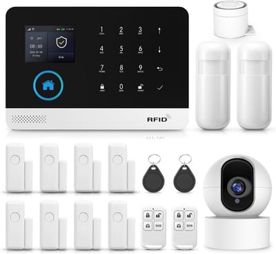 Compleet Draadloos Alarmsysteem Huis met Sirene, Raam-/Deur- en Bewegingsmelder