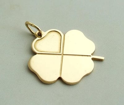 Gouden collier en hanger met zirkonia