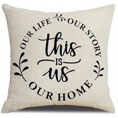 Woondecoratie Home Sweet Home & Familieliefde Decor Kussens Patroon Kussenhoes Geschikt voor Bank Slaapkamer Auto Kussenhoes 45x45cm