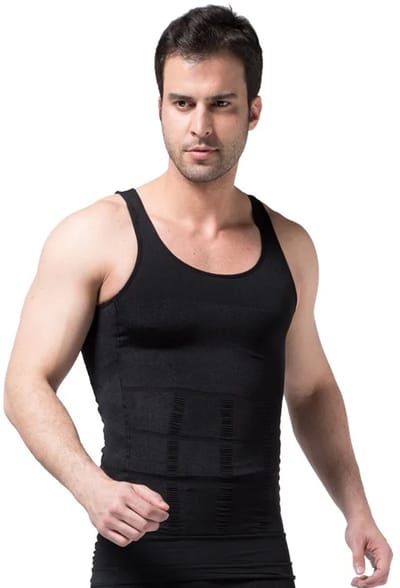 Corrigerend Shirt Heren - Zwart - Hemd - Shapewear Shirt - T-shirt