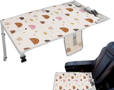 Vliegtuig Bed - Baby Extender - Comfortabel Reizen - Waterdicht Vouwbaar Ontwerp - 76 x 44.5 cm - Grijs