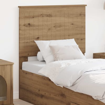 vidaXL Hoofdbord Artisan Eiken Bewerkt hout