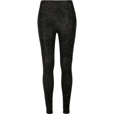 Urban Classics - Washed Faux Leather Legging - XS - Zwart