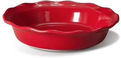 Diepe Taartpan 25,4 cm - Keramische Ronde Ovenveilige Taartvorm voor Taarten, Quiches en Desserts