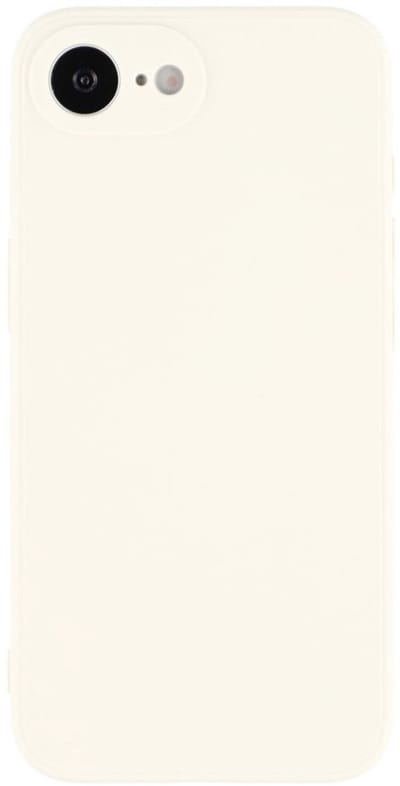 Lunso Geschikt voor iPhone 17e / Geschikt voor iPhone 16e hoesje - Flexibel siliconen Backcover - Beige