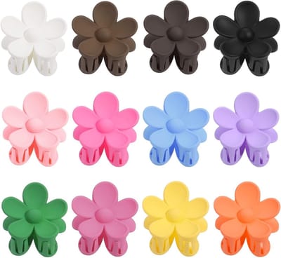 Kleine Bloemen Haarspelden voor Vrouwen - Matt, Antislip Mini Haarspelden voor Dun en Gemiddeld Haar - Sterke Haaraccessoires voor Elke Gelegenheid