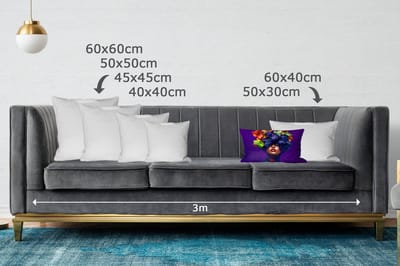 Sierkussens - Kussentjes Woonkamer - 50x30 cm - Vrouw - Paars - Druiven