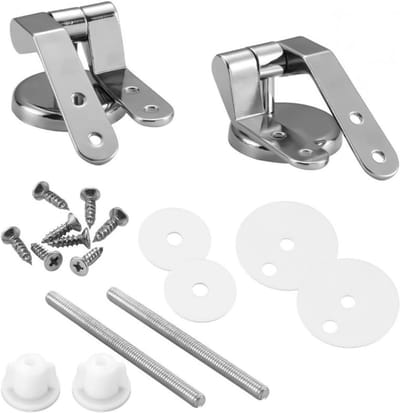 Vervangingsset voor toiletzitting scharnieren - Reparatieset met schroeven van zinklegering voor badkamergebruik