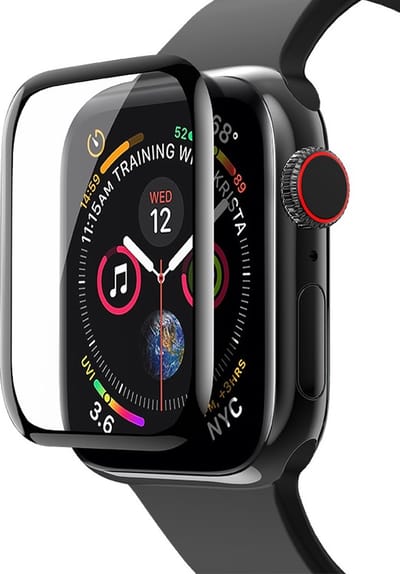 Arara tempered gebogen glas Screenprotector Geschikt voor Apple watch 41mm - watch 7 serie Screenprotector