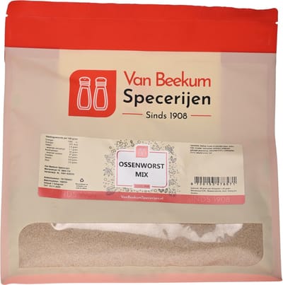Van Beekum Specerijen - Ossenworst Mix - 1 KG (hersluitbare stazak)