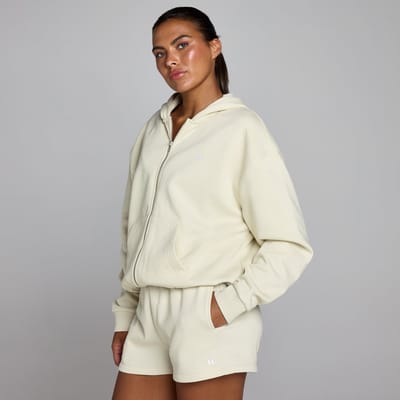 MP Dames Basics Zip Through Hoodie - Woestijnstof - XS