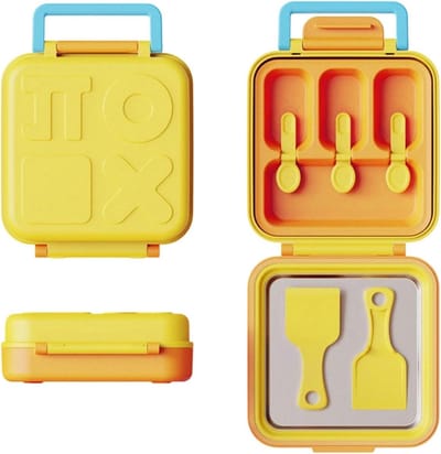 Dessertmachine - Yoghurtmaker - Zelf Desserts Maken - Geïntegreerd Opbergvak - 223 x 214 x 8 cm - Geel