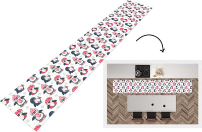 Keukenloper - Loper keuken - Schaatsen - Patronen - Pinguïn - 300x50 cm - Keukenloper vinyl