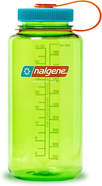 Nalgene - Wide Mouth Bottle - drinkfles - waterfles - lekvrij - 1000ml - BPA free - SUSTAIN - Pear