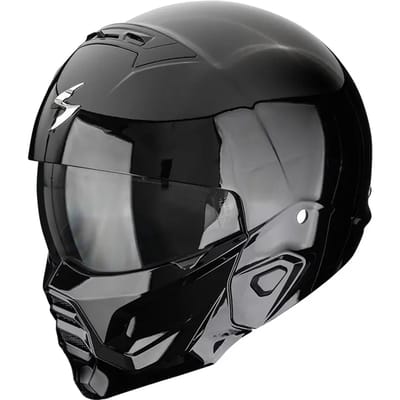 Scorpion Exo-Combat II Glossy Black - Jethelm - Maat L - Motorhelm - ECE 22-06 gekeurd