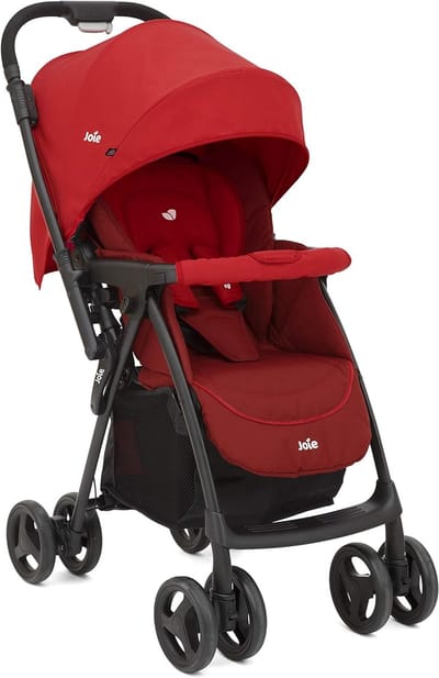 Lichtgewicht Kinderwagen - Compacte Buggy - Reizen met Baby - Omkeerbare Duwstang - 7.5 kg - Rood