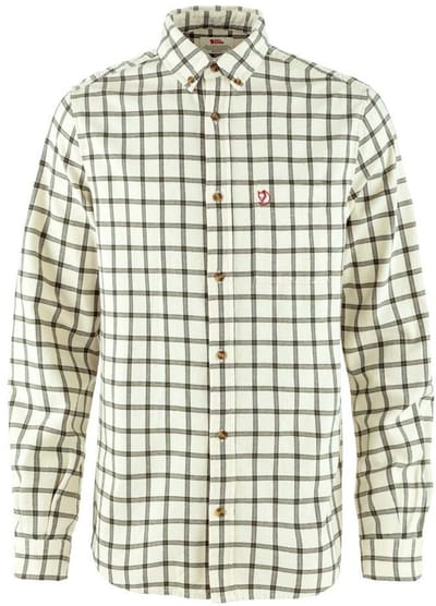 Fjällräven Övik Flannel Overhemd Met Lange Mouwen Wit M Man