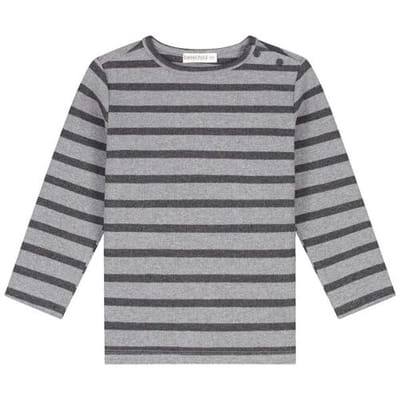 Sweet Petit peuter shirt Mees Mid Stone Melange 74 unisex