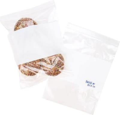 Gripzakken met Schrijfvlak 20,5x25,5cm PE 50 micron (100 stuks) | gripzak | ziplock zakken | ziplock zakjes