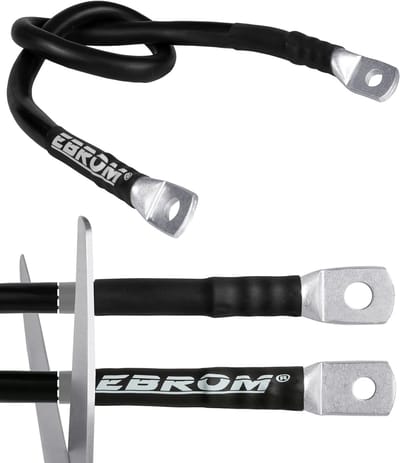 Accukabel 16 mm² - Batterijkabel Laskabel - Stroomvoorziening Voertuigen - Zeer Flexibel - Vanaf 30 cm - Zwart