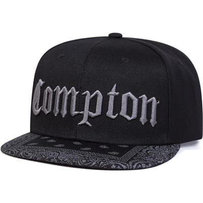 Mode Nouvelle Casquette de Baseball Compton Fleur de Cajou Visière Plate Casquette Plate Chapeau Street Hiphop Chapeau Ombrelle d'Extérieur gray