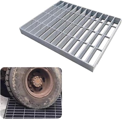 Drainage Rooster - Afvoer Cover - Water Afvoeren - Zwaar Belastbaar Gegalvaniseerd Staal - 15-40cm Breed 50-100cm Lang