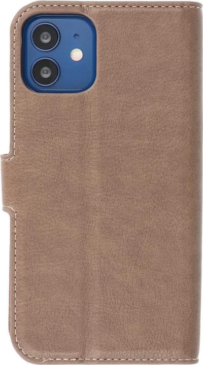 KAIYUE - Luxe Portemonnee Hoesje - Pasjeshouder Telefoonhoesje - Wallet Case - Geschikt voor iPhone 12 - iPhone 12 Pro - Grijs